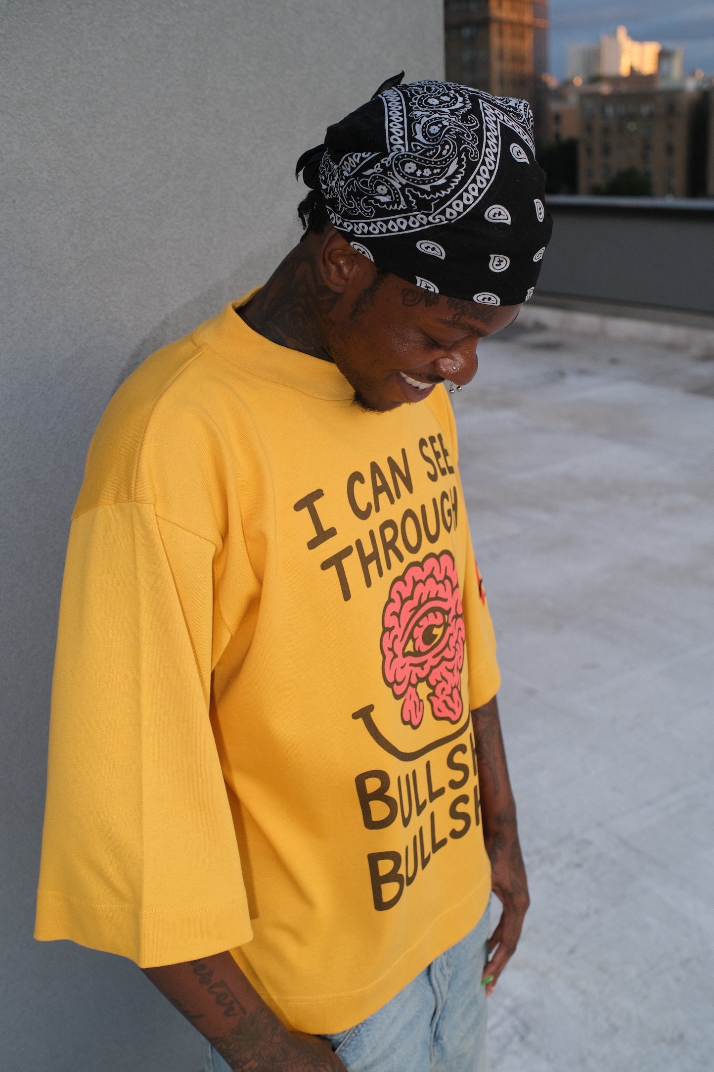 TM See Through The BullS**t Oversized Tee