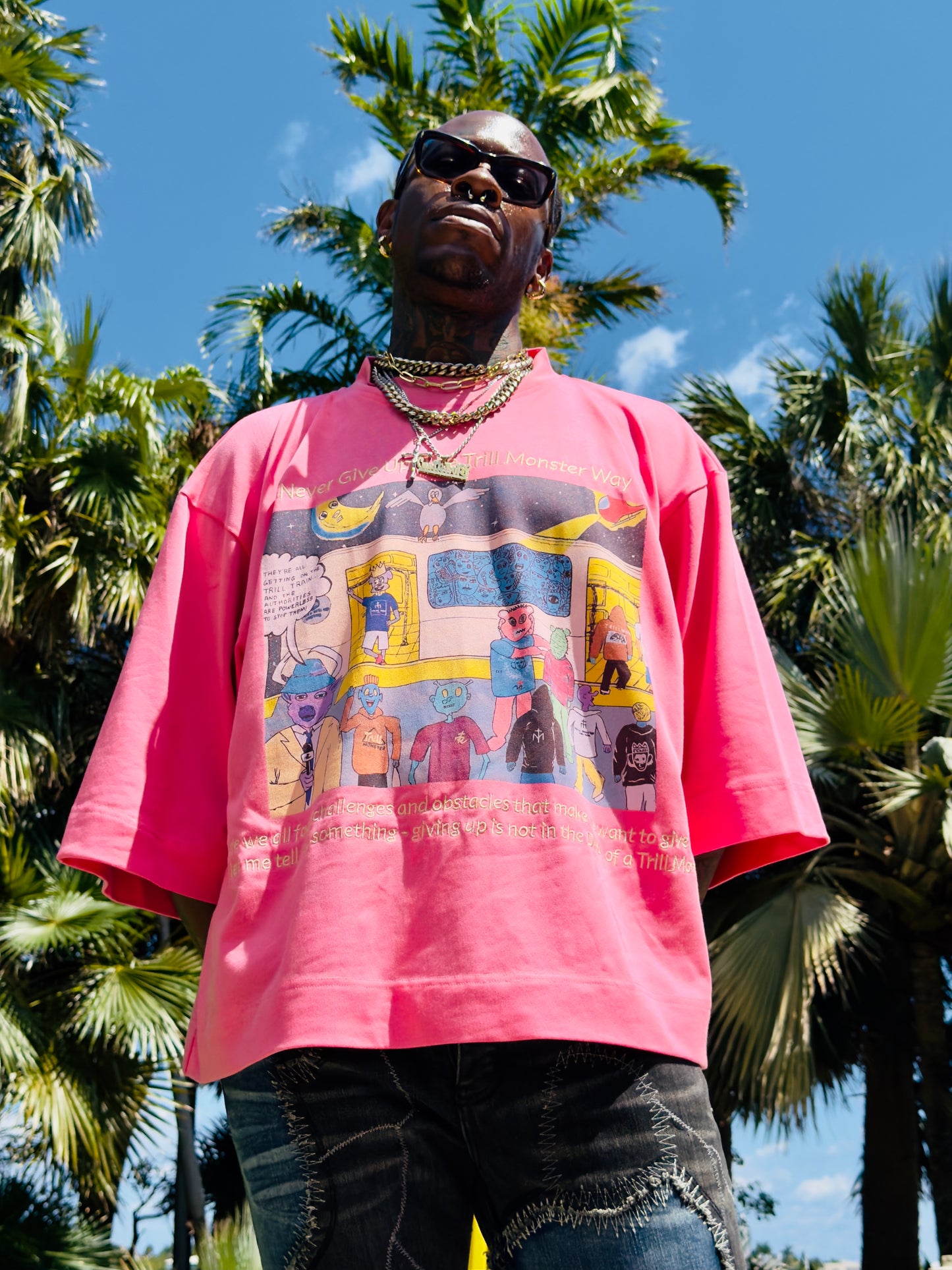 TM Classic Never Give Up Oversized Tee