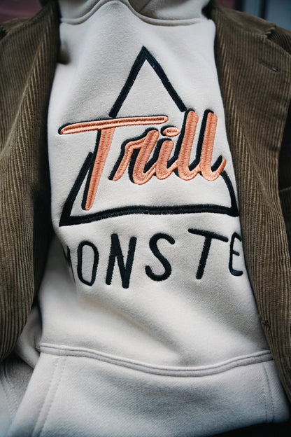 Classic TrillMonster Custom Tan Branded Hoodie